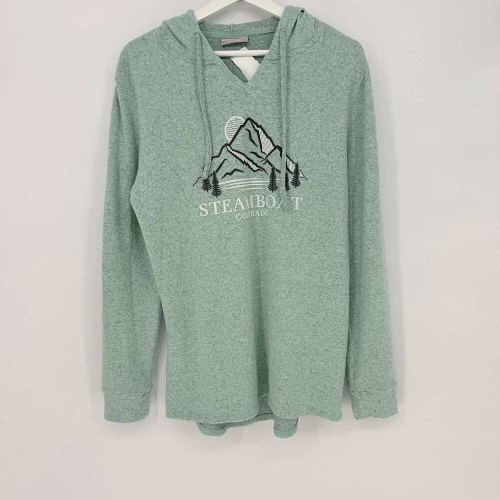 Lone Rock Clothing Hoodie Women’s Size XL Steamboat Colorado Mint